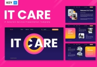 IT Care – IT 解决方案服务主题 Keynote模板