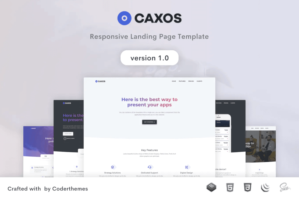 Caxos-登陆页面模板