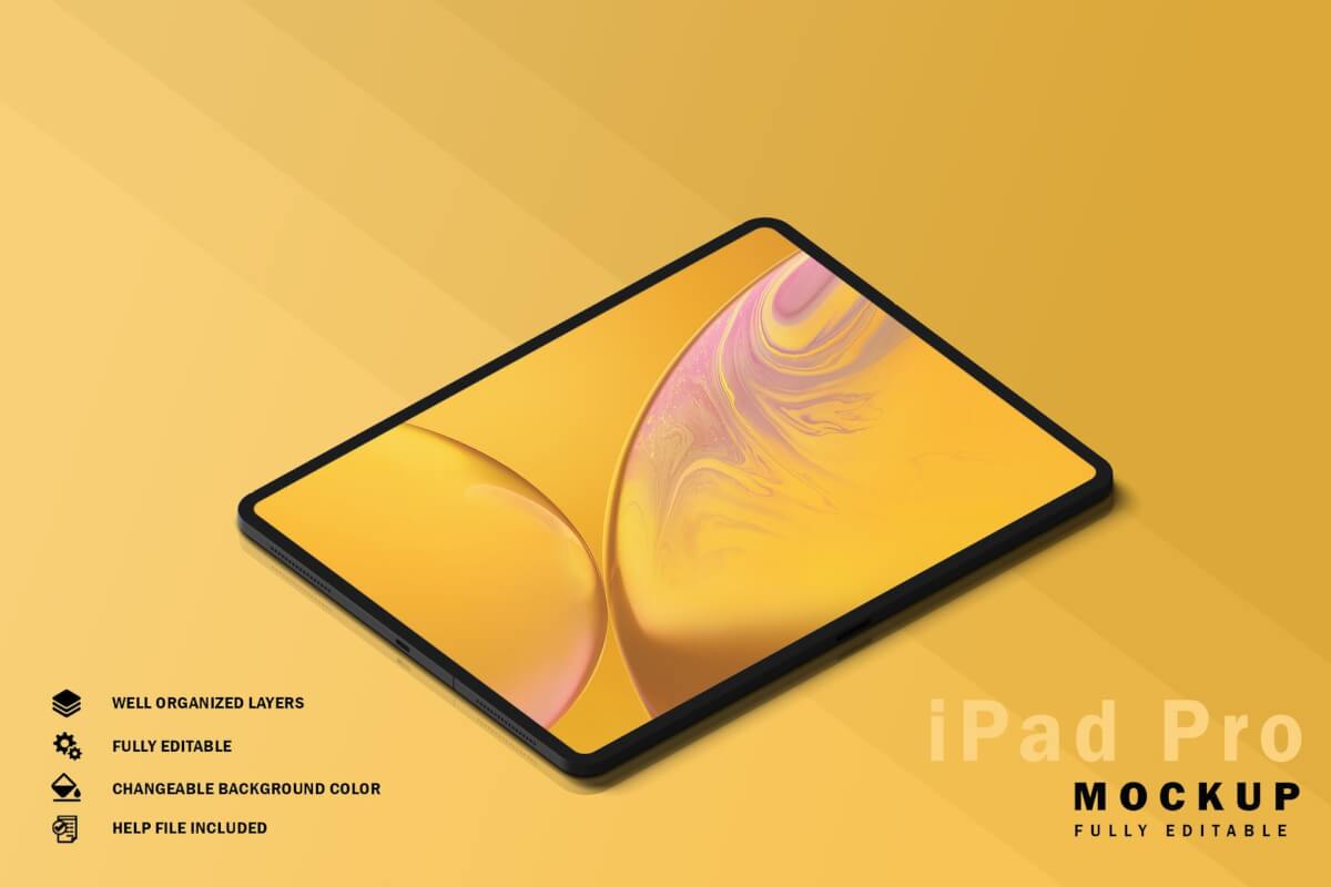 iPad Pro样机V.2 苹果平板样机展示下载