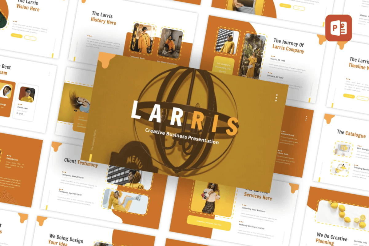 Larris-创意业务PPT模板下载