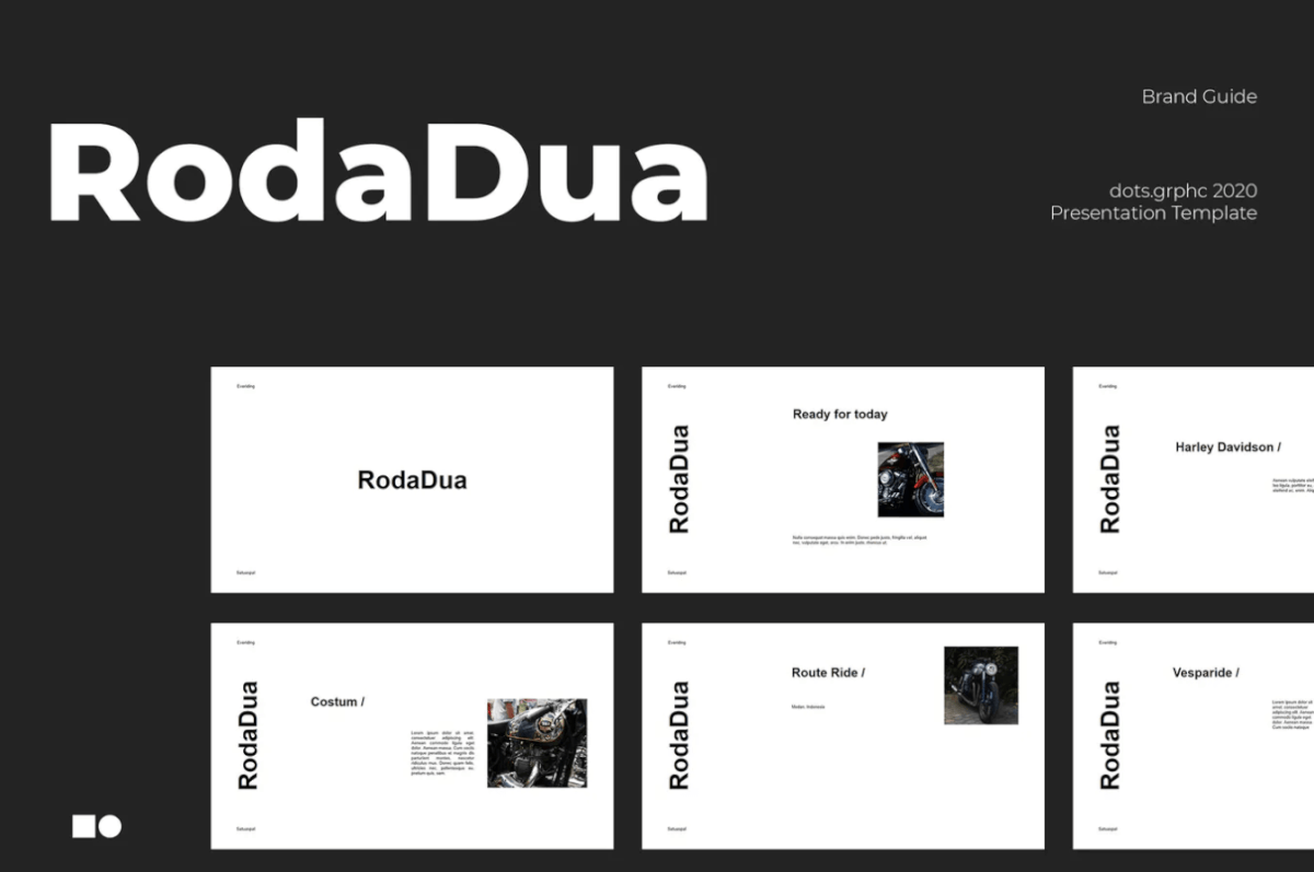 RodaDua-Powerpoint简约免费模板