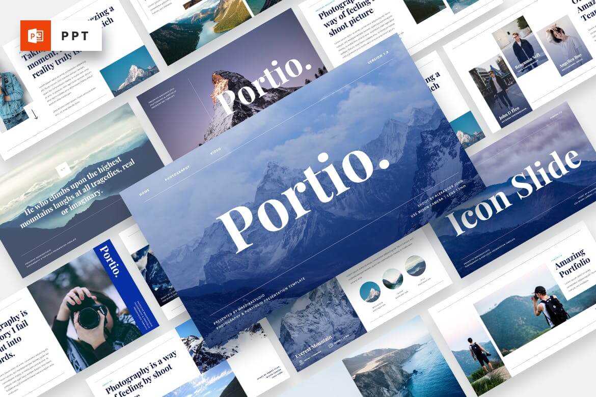 Portio-摄影PowerPoint模板