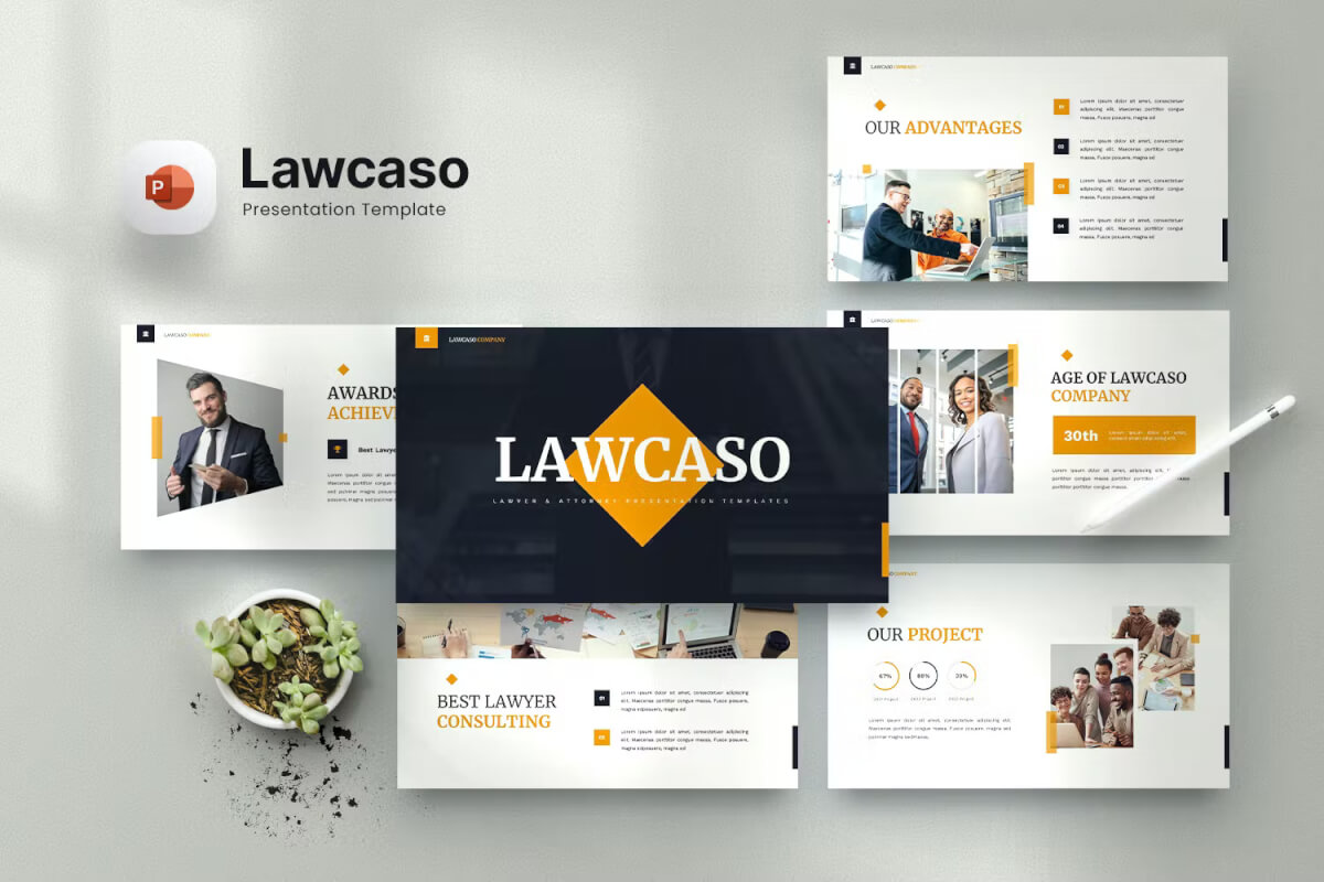 Lawcaso - 律师事务所 Powerpoint 模板